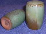 Tall Plainsman shakers glazed prairie green